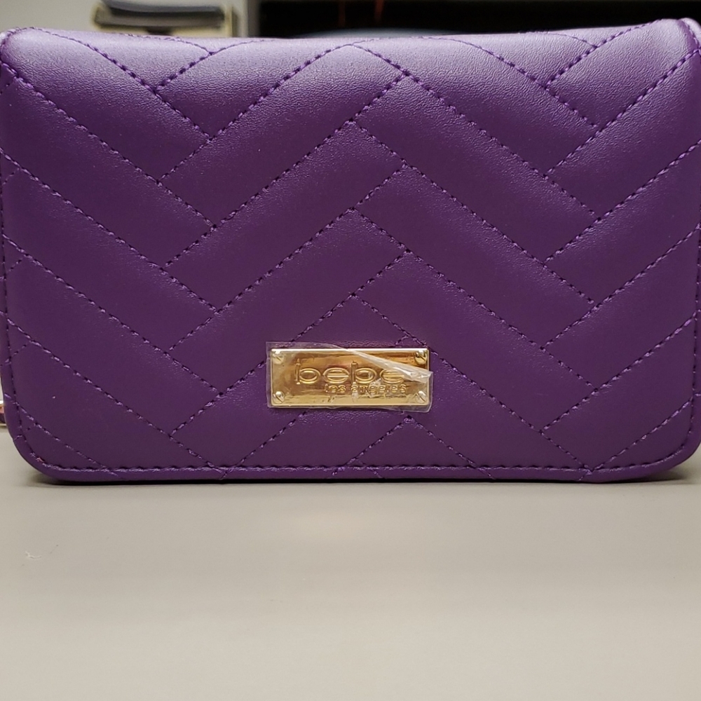 Bebe Purple Sophia Crossbody Handbag